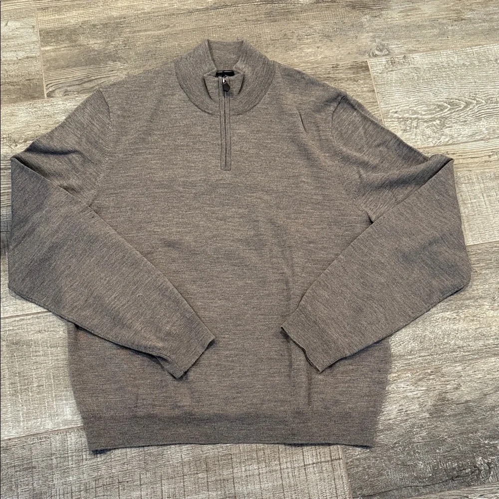 Quarter-Zip Merino Wool Sweater size XL